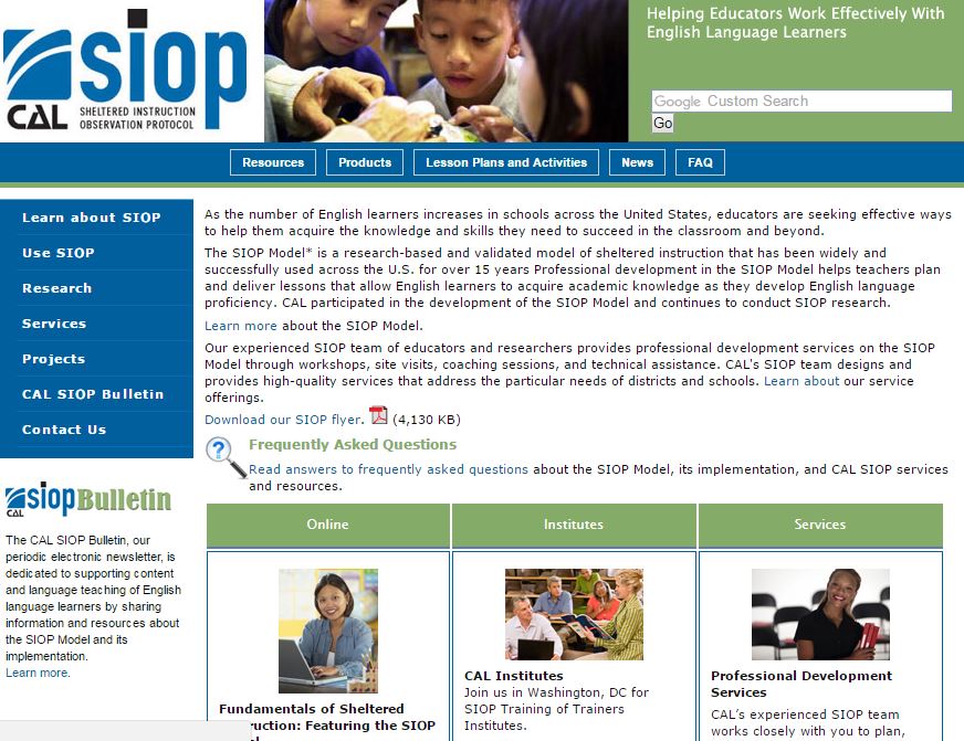 Sheltered Instruction Observation Protocol (SIOP) – Center for ...