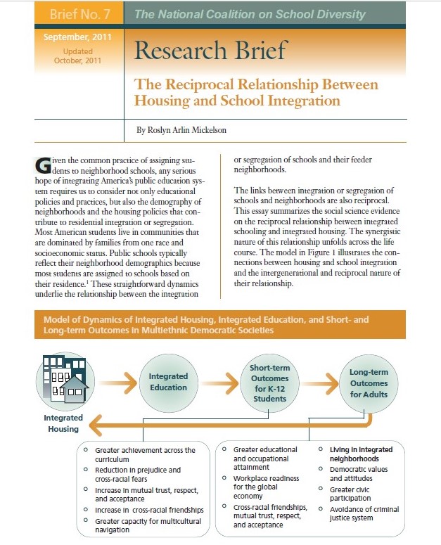 The Reciprocal Relationship Between Housing and School Integration