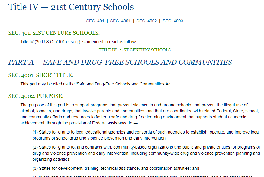 Title IV – 21st Century