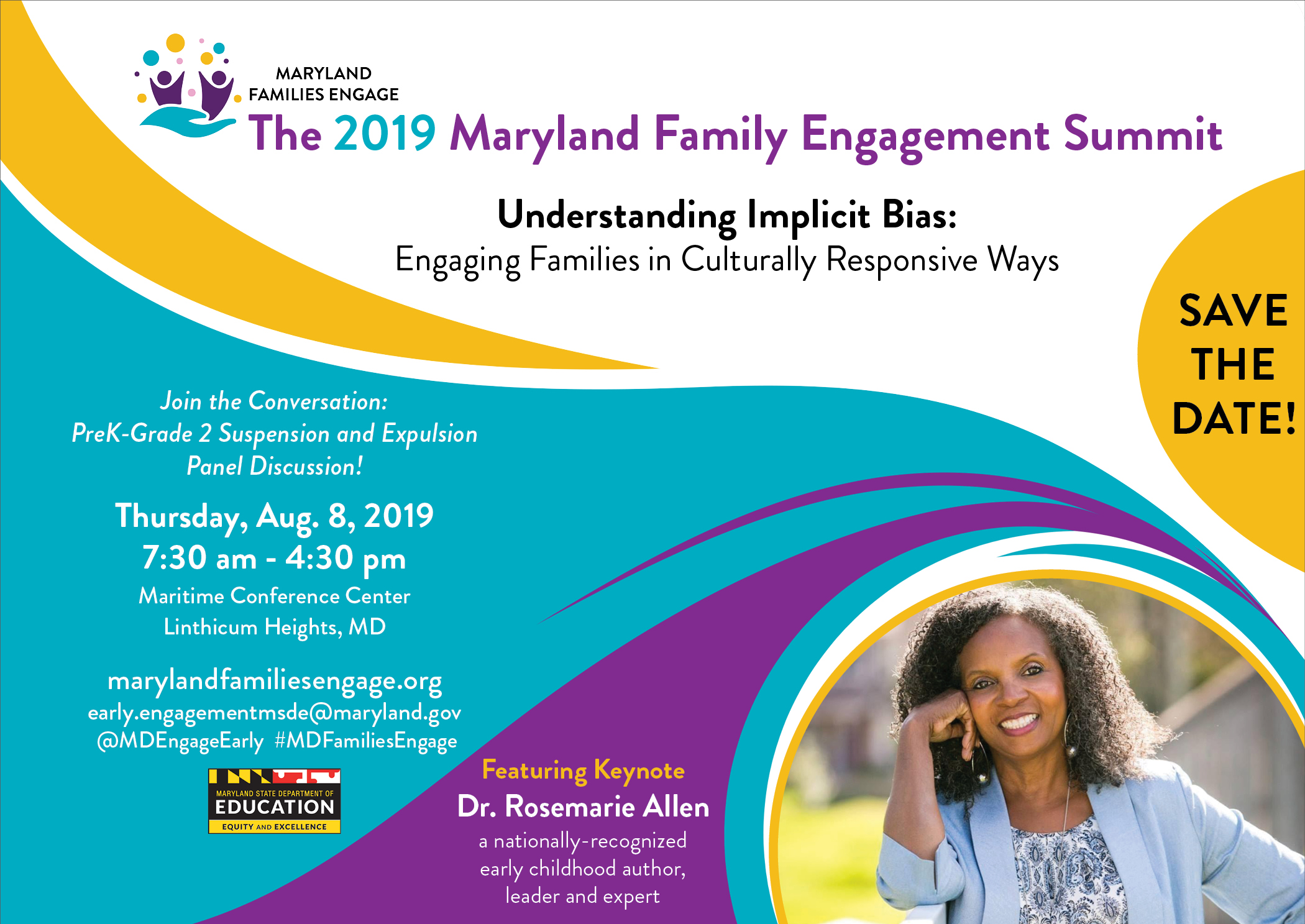 Save the Date for 2019 MD Family Engagement Summit