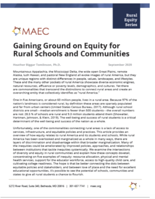 Gaining Ground on Equity for Rural Schools and Communities